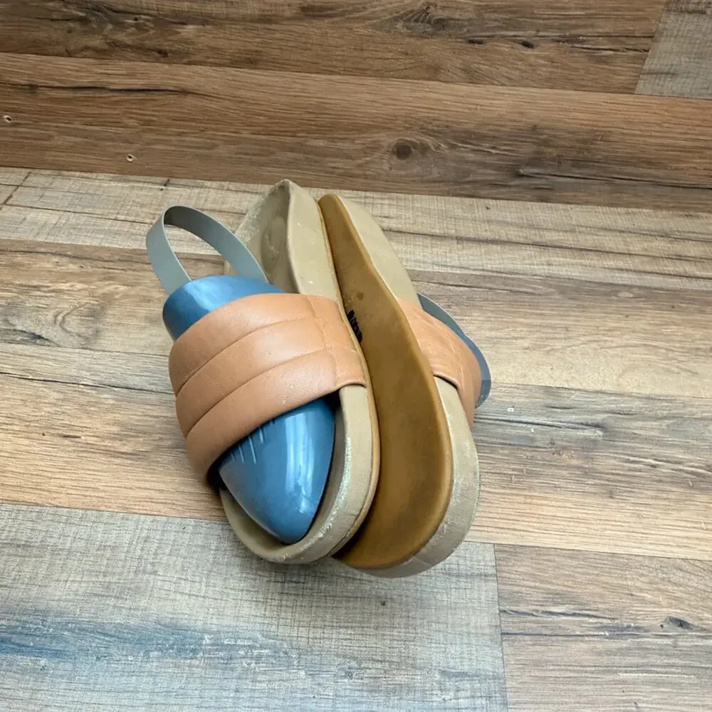Beatrice Valenzuela Californin size 8 brown Leather slides Sandals